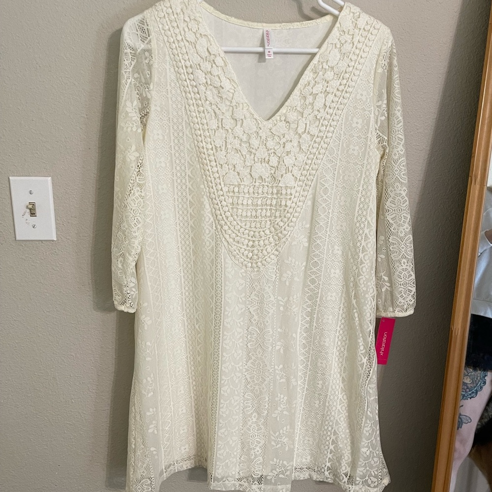 Lace boho dress